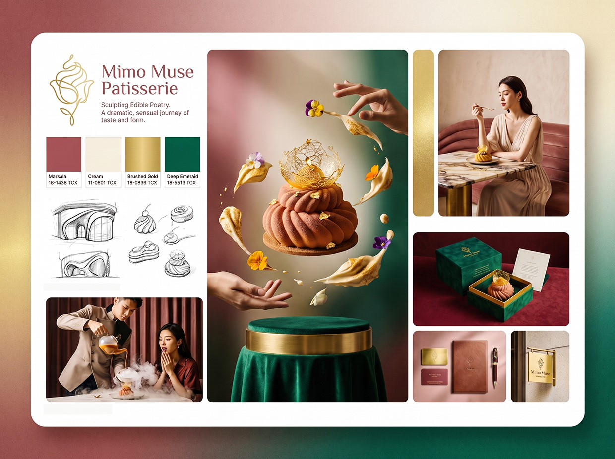 Mimo Muse Patisserie | French Mousse Dessert Branding Image 37