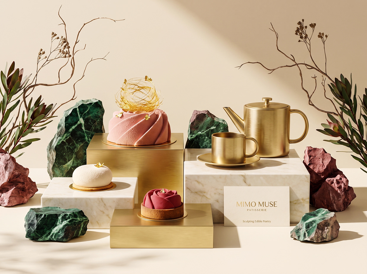 Mimo Muse Patisserie | French Mousse Dessert Branding Image 66