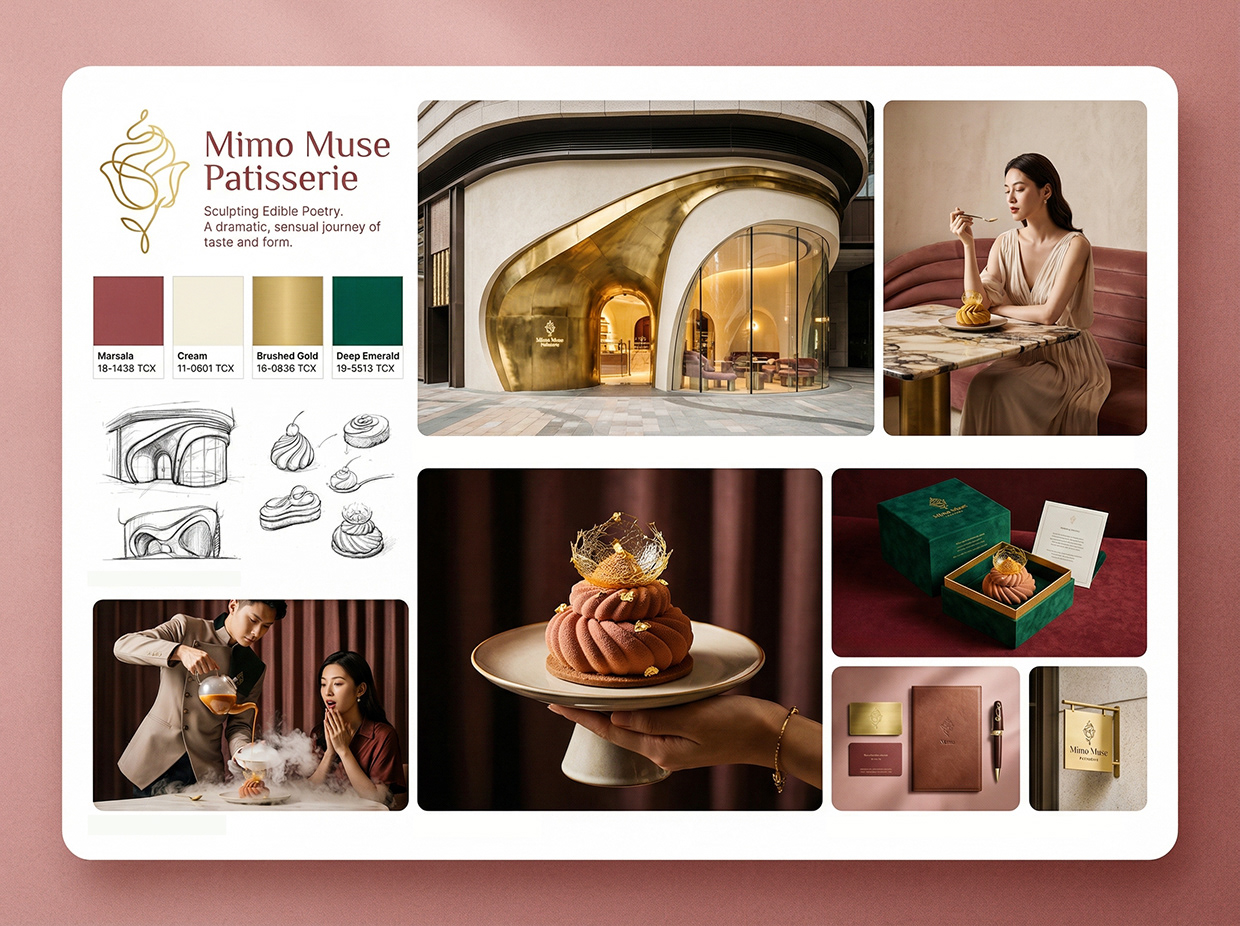 Mimo Muse Patisserie | French Mousse Dessert Branding Image 82