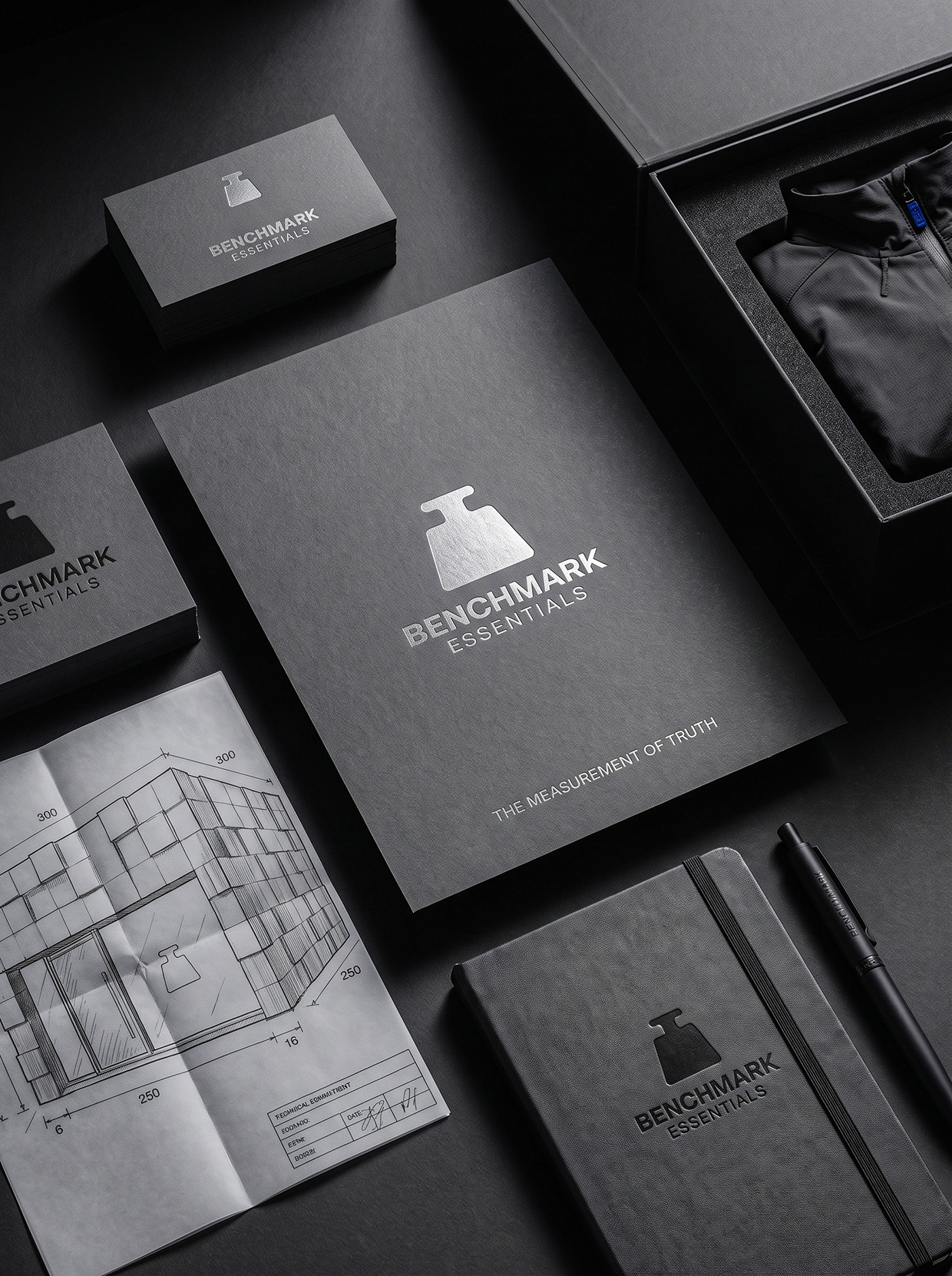 BENCHMARK ESSENTIALS | Tactical Luxury Fashion Branding Image 0