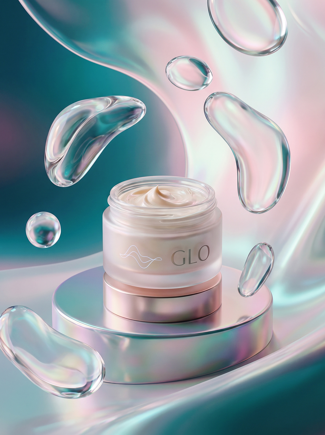 GLO | Fluid Aesthetics & Premium Skincare Branding Image 0