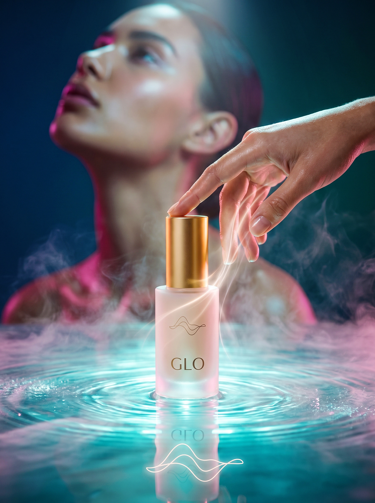 GLO | Fluid Aesthetics & Premium Skincare Branding Image 3