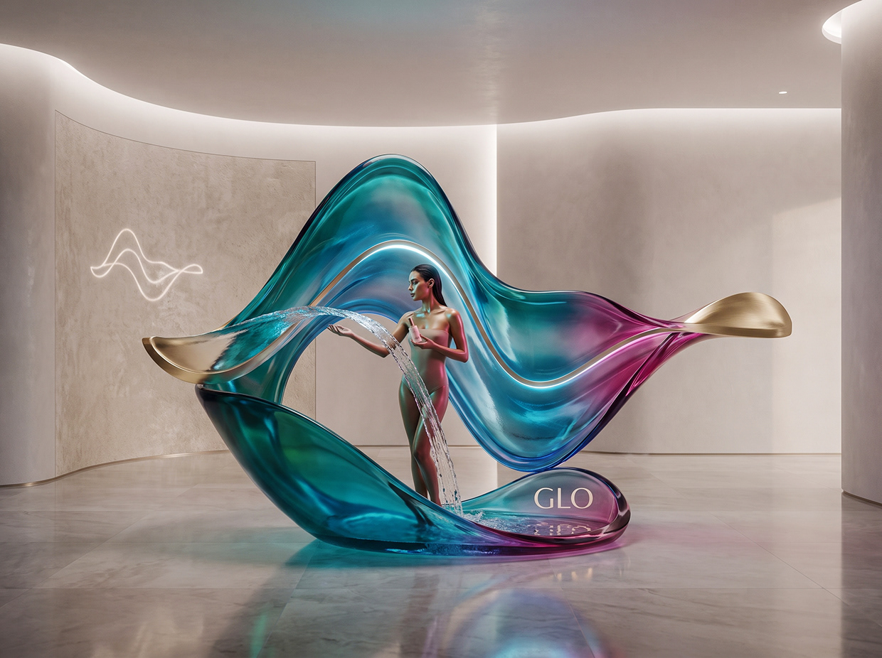 GLO | Fluid Aesthetics & Premium Skincare Branding Image 25
