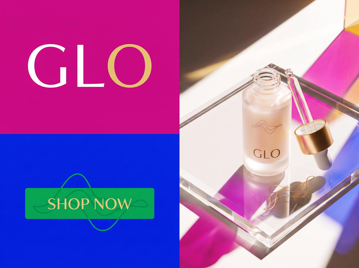 GLO | Fluid Aesthetics & Premium Skincare Branding Image 32
