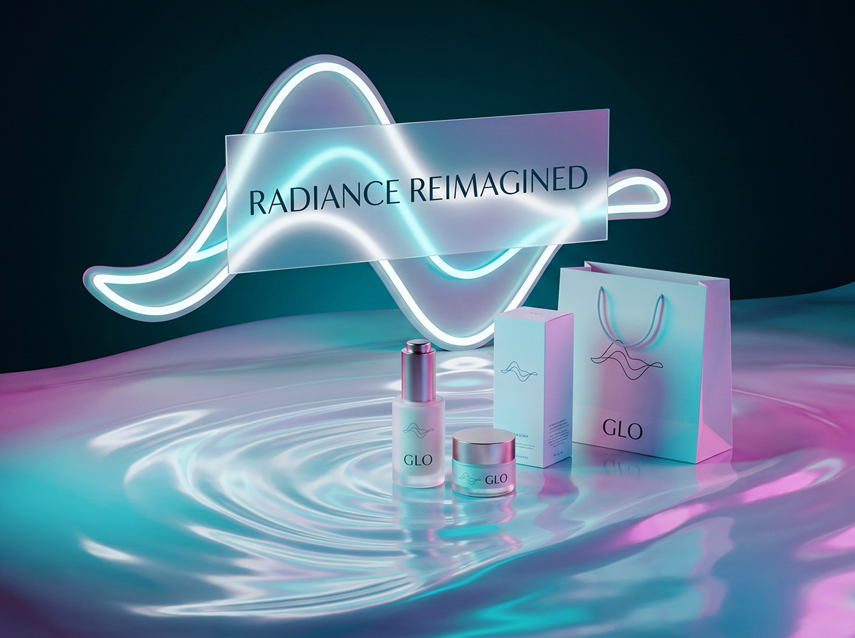 GLO | Fluid Aesthetics & Premium Skincare Branding Image 45