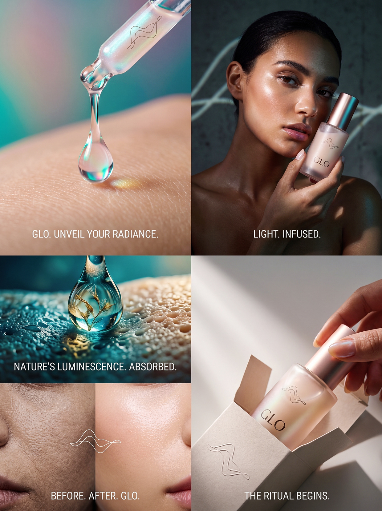 GLO | Fluid Aesthetics & Premium Skincare Branding Image 56