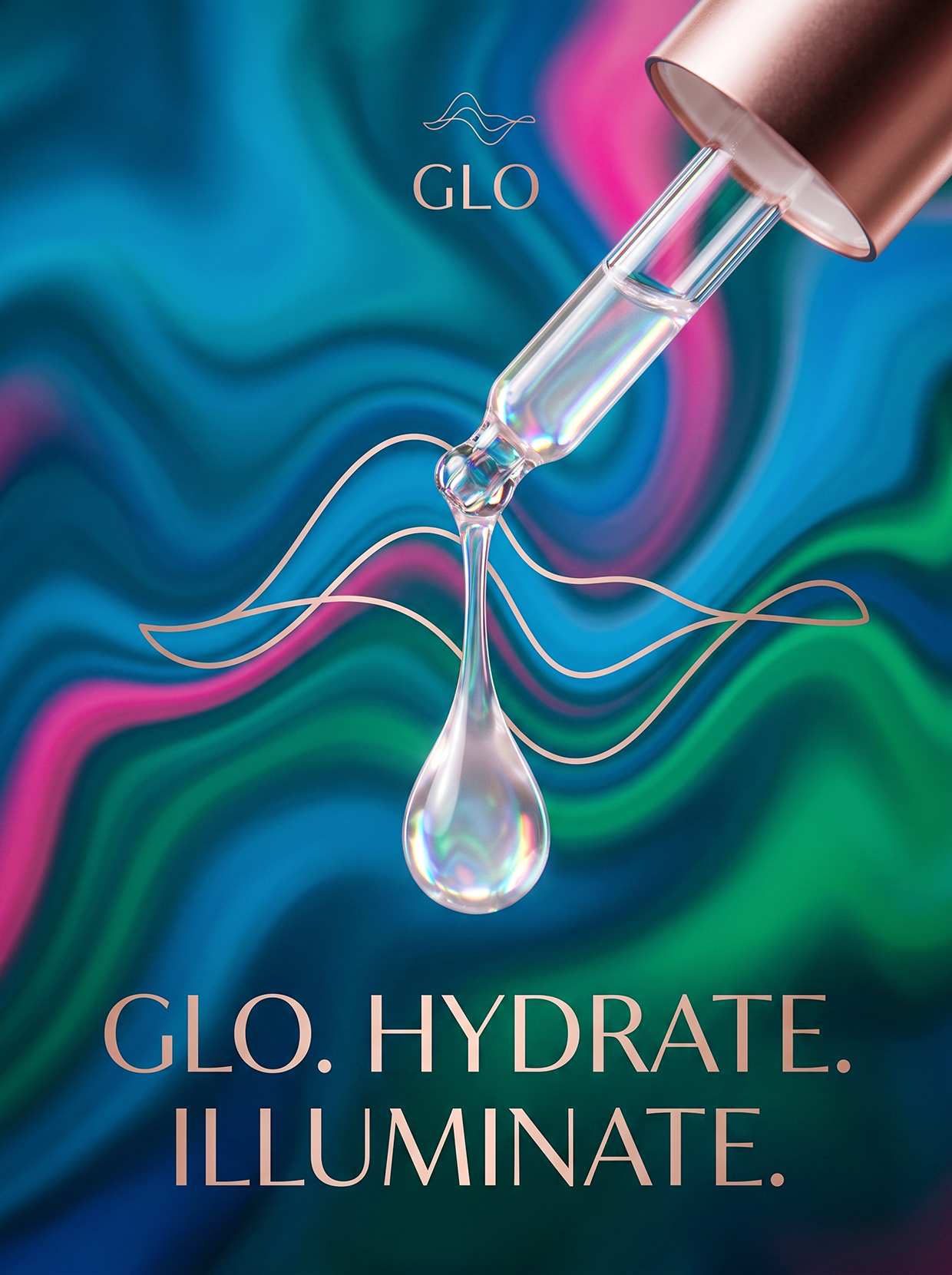 GLO | Fluid Aesthetics & Premium Skincare Branding Image 61