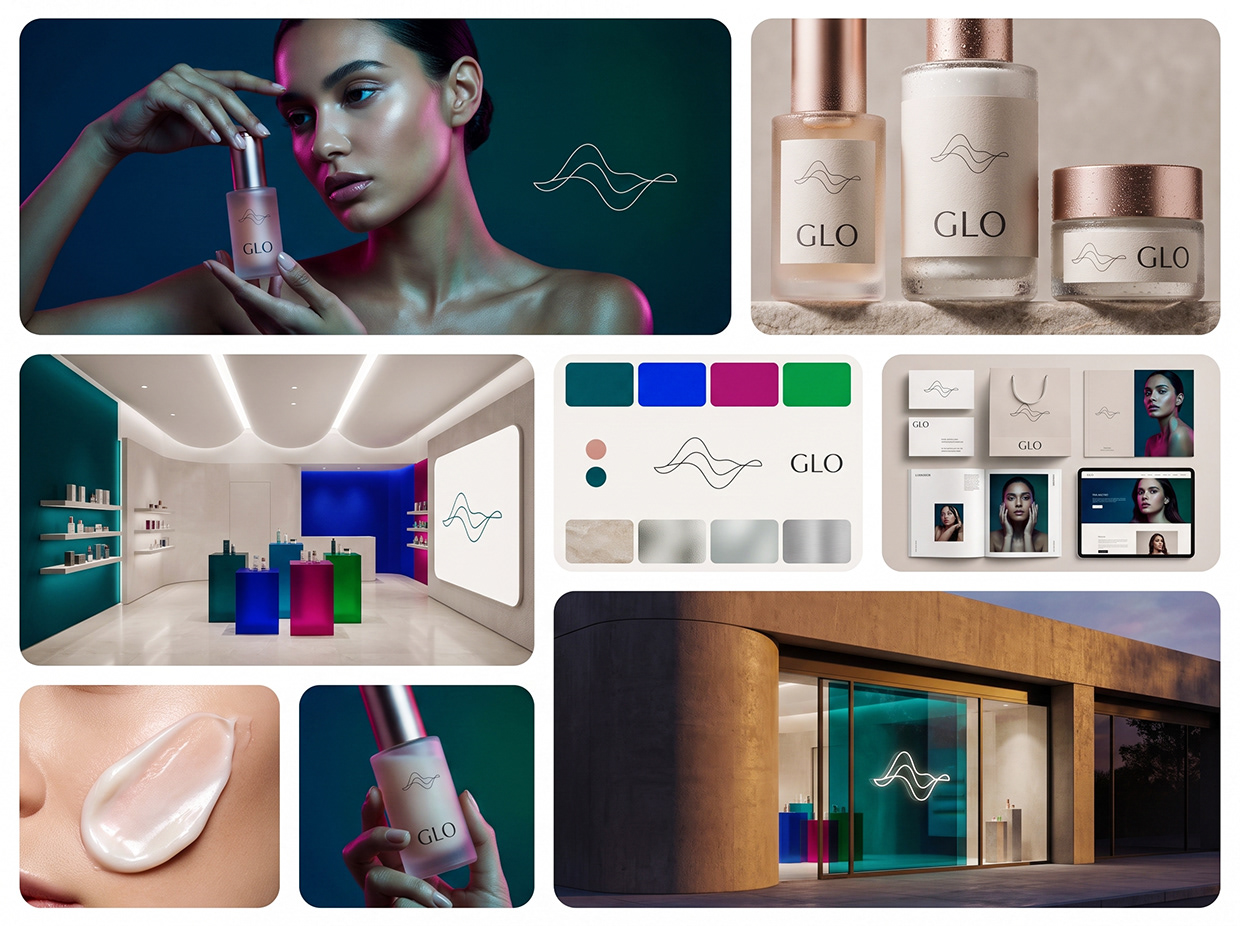 GLO | Fluid Aesthetics & Premium Skincare Branding Image 62