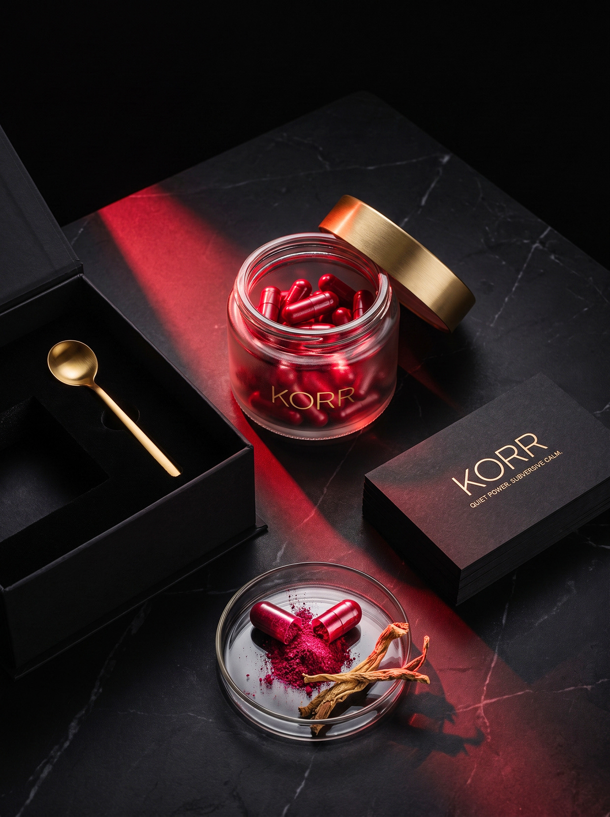 KORR | Longevity Nutriceutical & Eastern Herb Branding Image 1