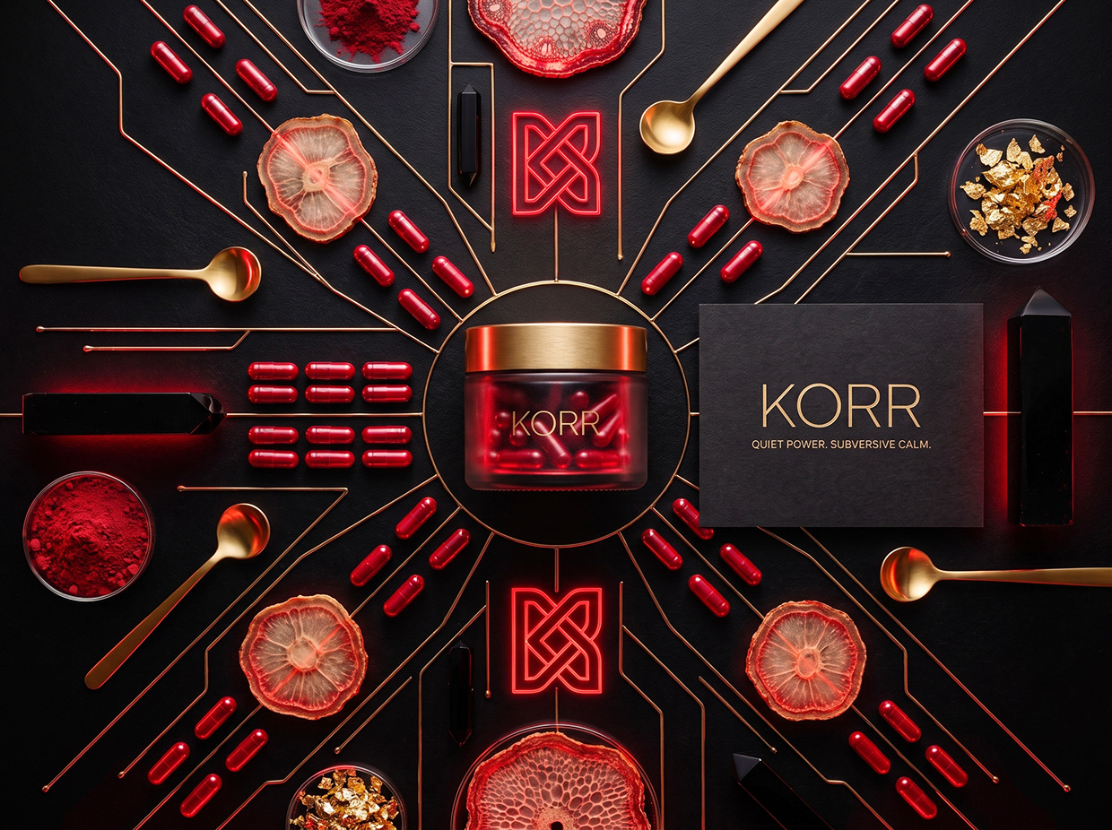 KORR | Longevity Nutriceutical & Eastern Herb Branding Image 6