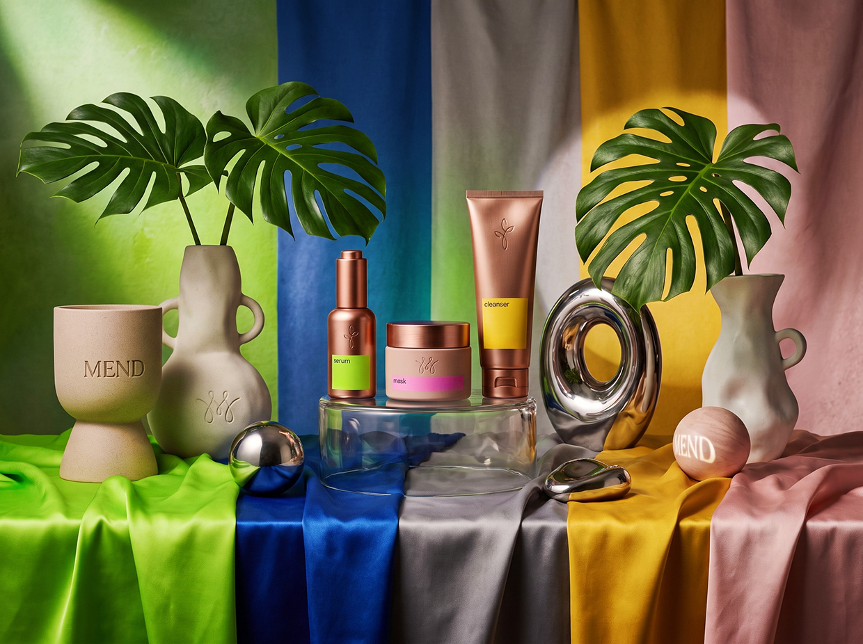 MEND | High-Contrast Botanical Skincare Brand Identity Image 6