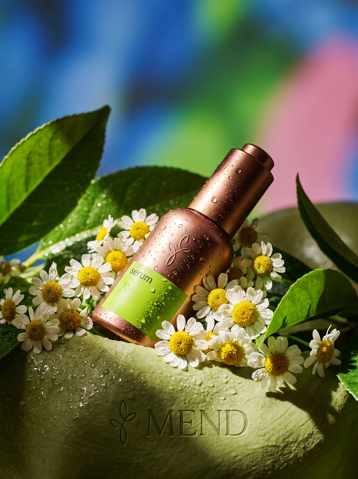 MEND | High-Contrast Botanical Skincare Brand Identity Image 7