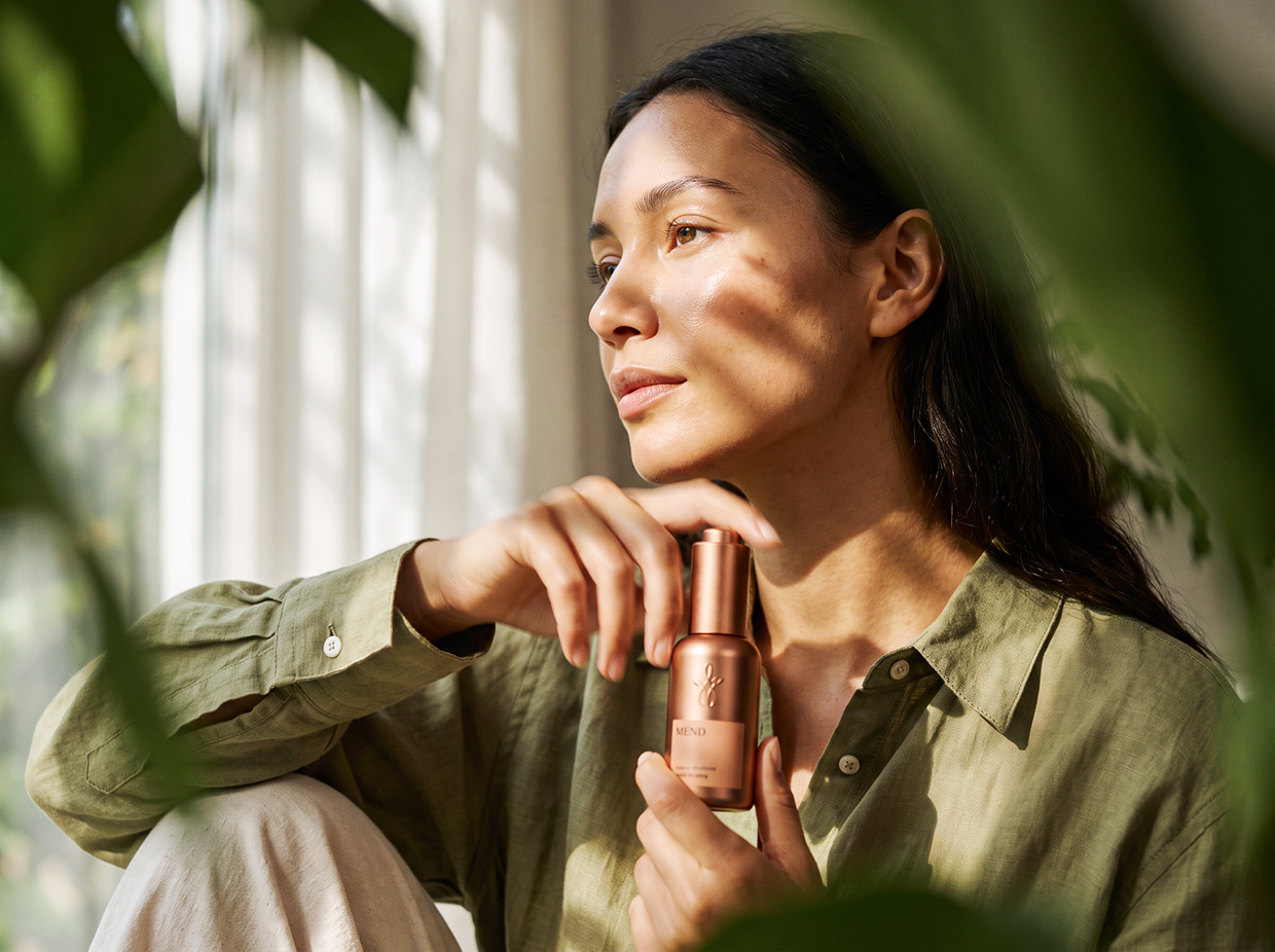 MEND | High-Contrast Botanical Skincare Brand Identity Image 14