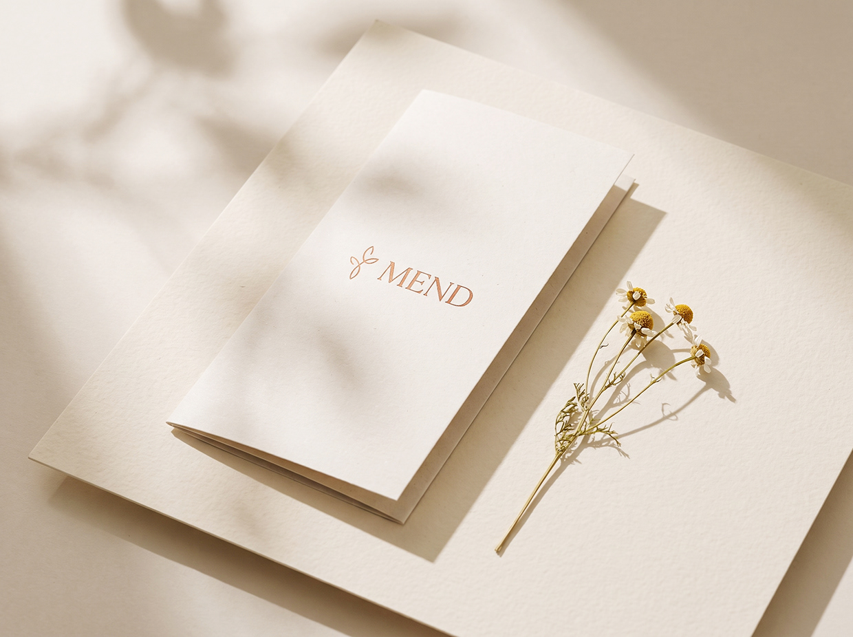MEND | High-Contrast Botanical Skincare Brand Identity Image 21