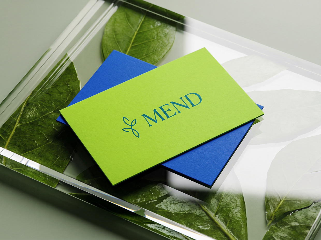 MEND | High-Contrast Botanical Skincare Brand Identity Image 27