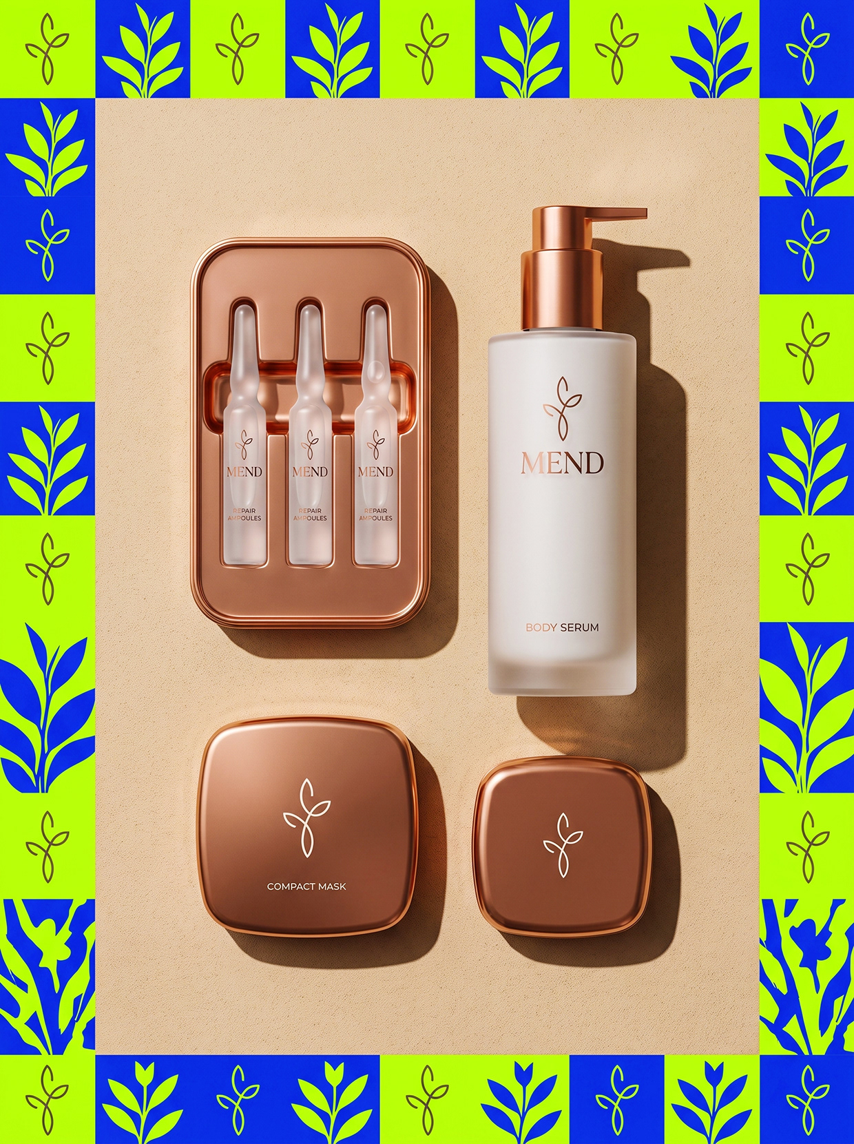MEND | High-Contrast Botanical Skincare Brand Identity Image 32