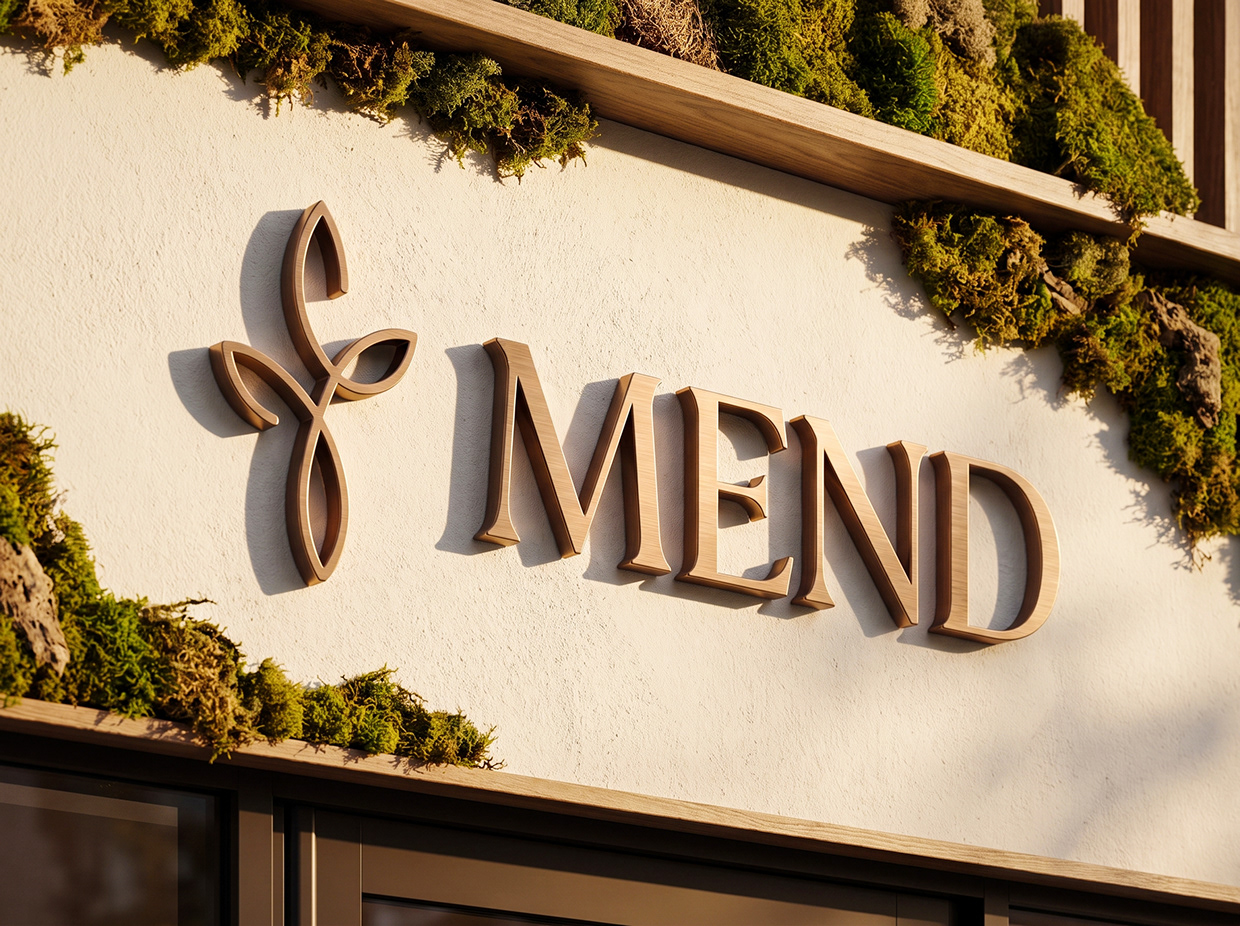 MEND | High-Contrast Botanical Skincare Brand Identity Image 33