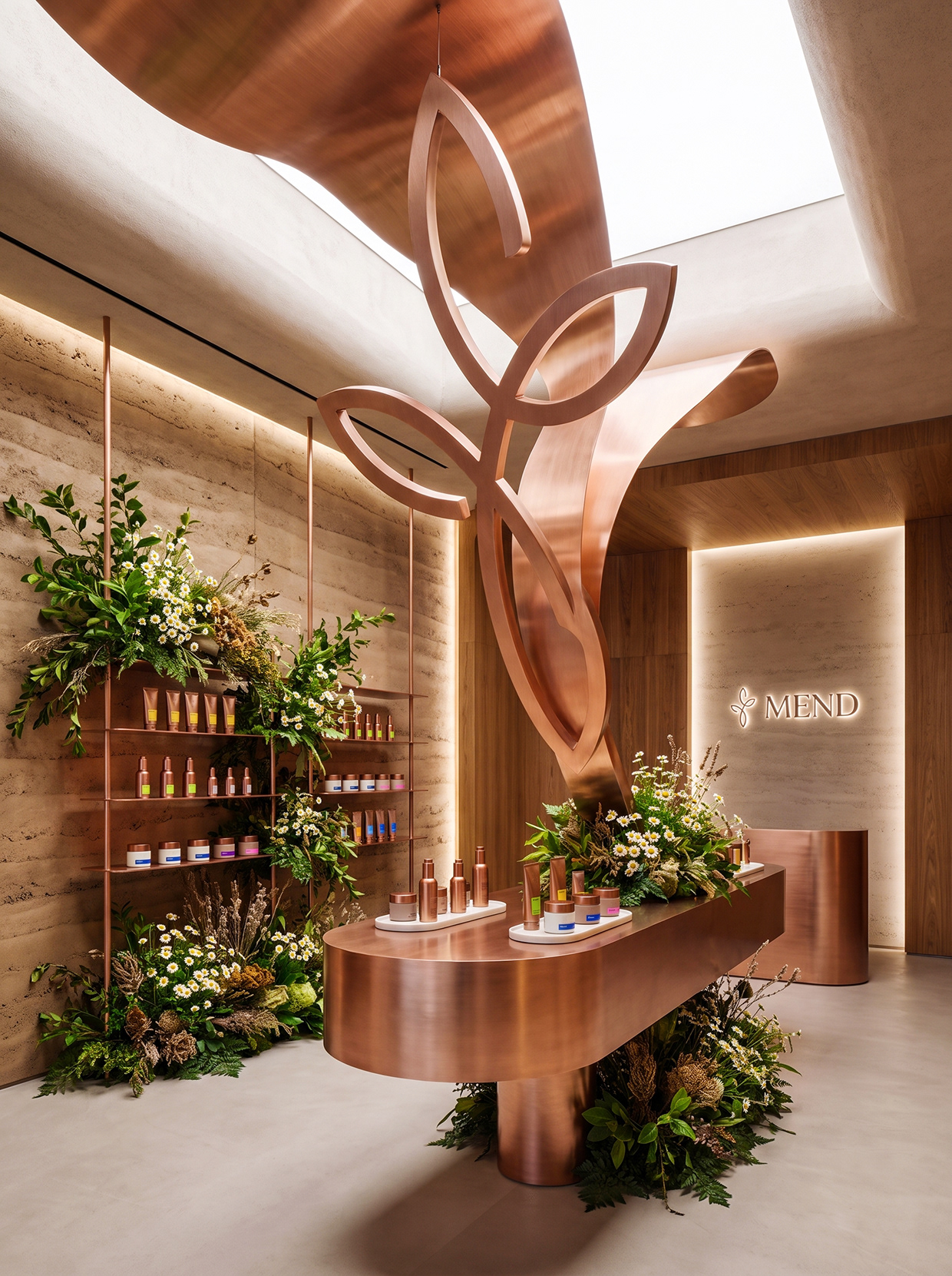 MEND | High-Contrast Botanical Skincare Brand Identity Image 39