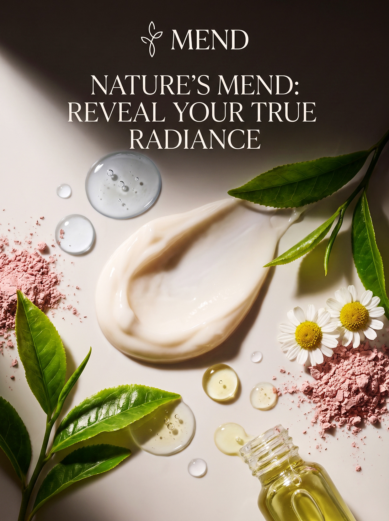 MEND | High-Contrast Botanical Skincare Brand Identity Image 41