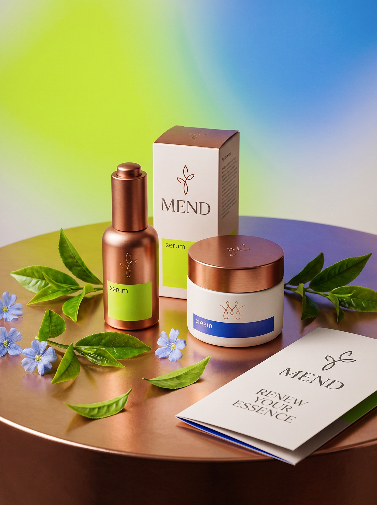 MEND | High-Contrast Botanical Skincare Brand Identity Image 43