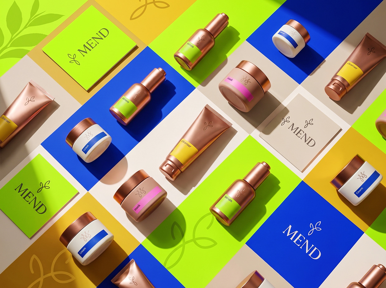 MEND | High-Contrast Botanical Skincare Brand Identity Image 49