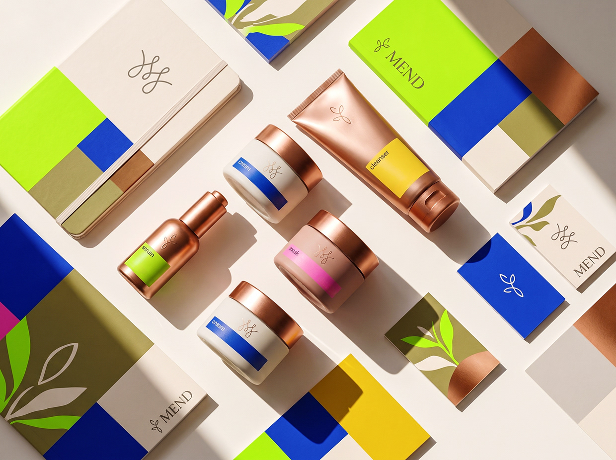 MEND | High-Contrast Botanical Skincare Brand Identity Image 52