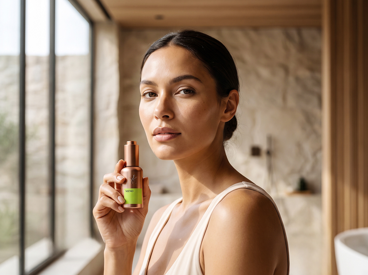 MEND | High-Contrast Botanical Skincare Brand Identity Image 53
