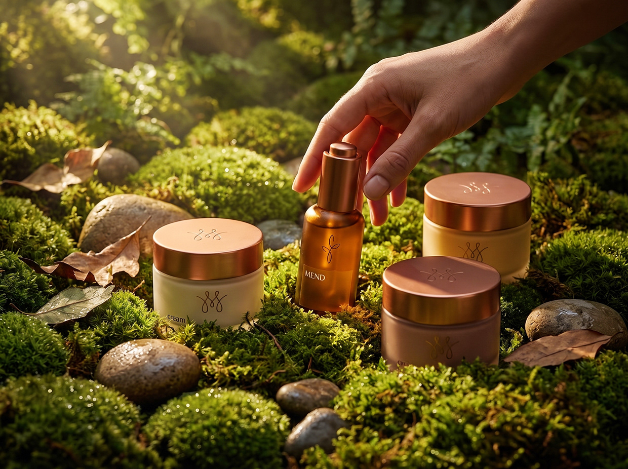 MEND | High-Contrast Botanical Skincare Brand Identity Image 61