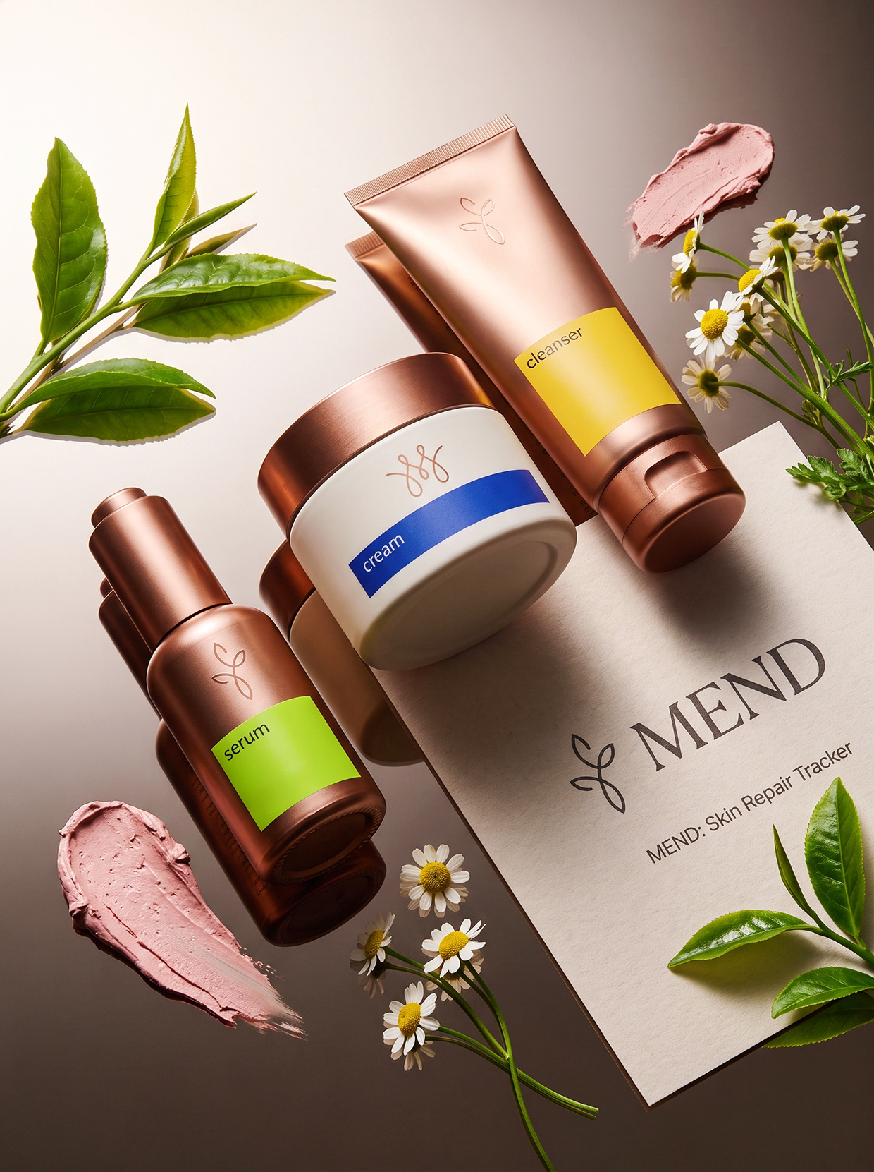 MEND | High-Contrast Botanical Skincare Brand Identity Image 63