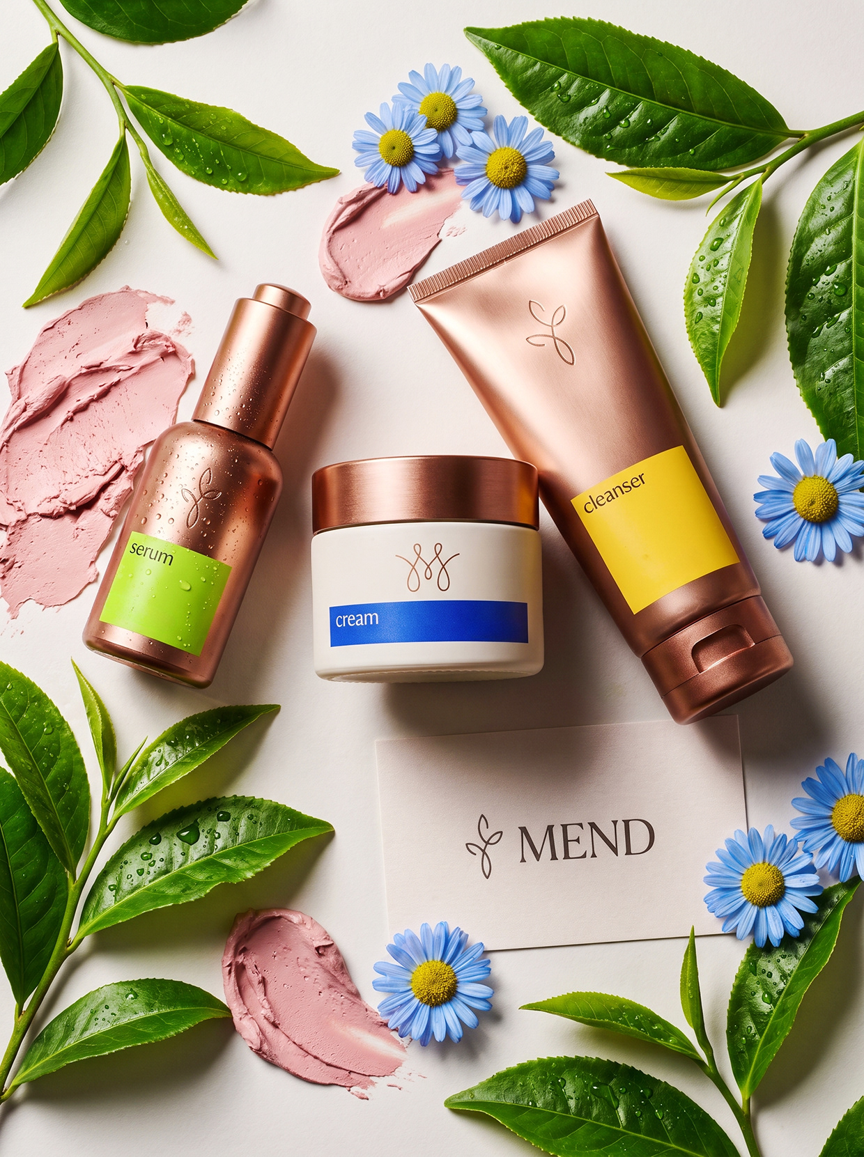 MEND | High-Contrast Botanical Skincare Brand Identity Image 69