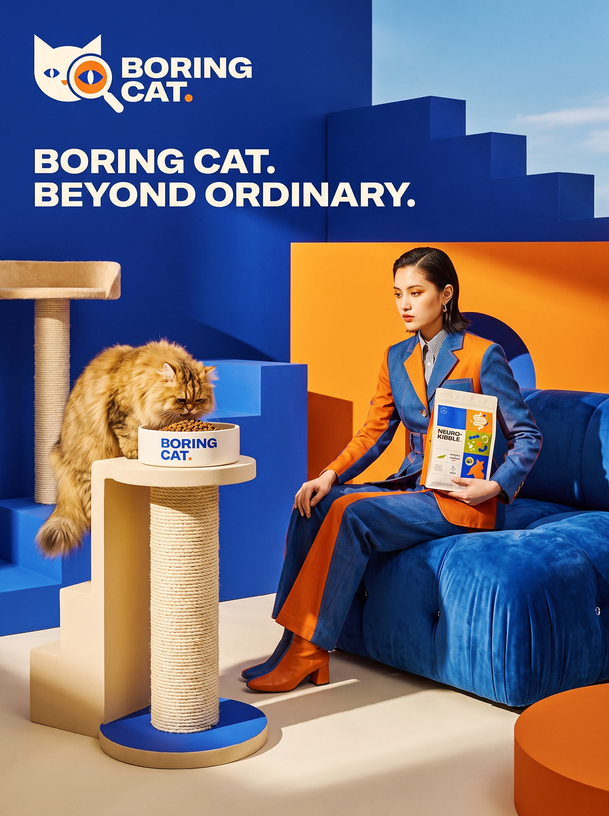 BORING CAT | Luxury Gut-Brain Axis Pet food Identity Image 13