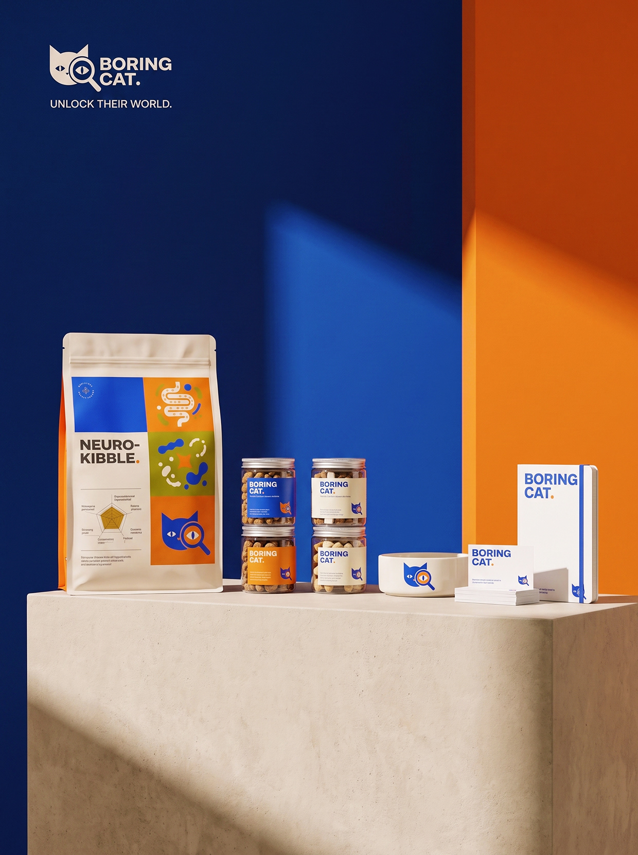 BORING CAT | Luxury Gut-Brain Axis Pet food Identity Image 14