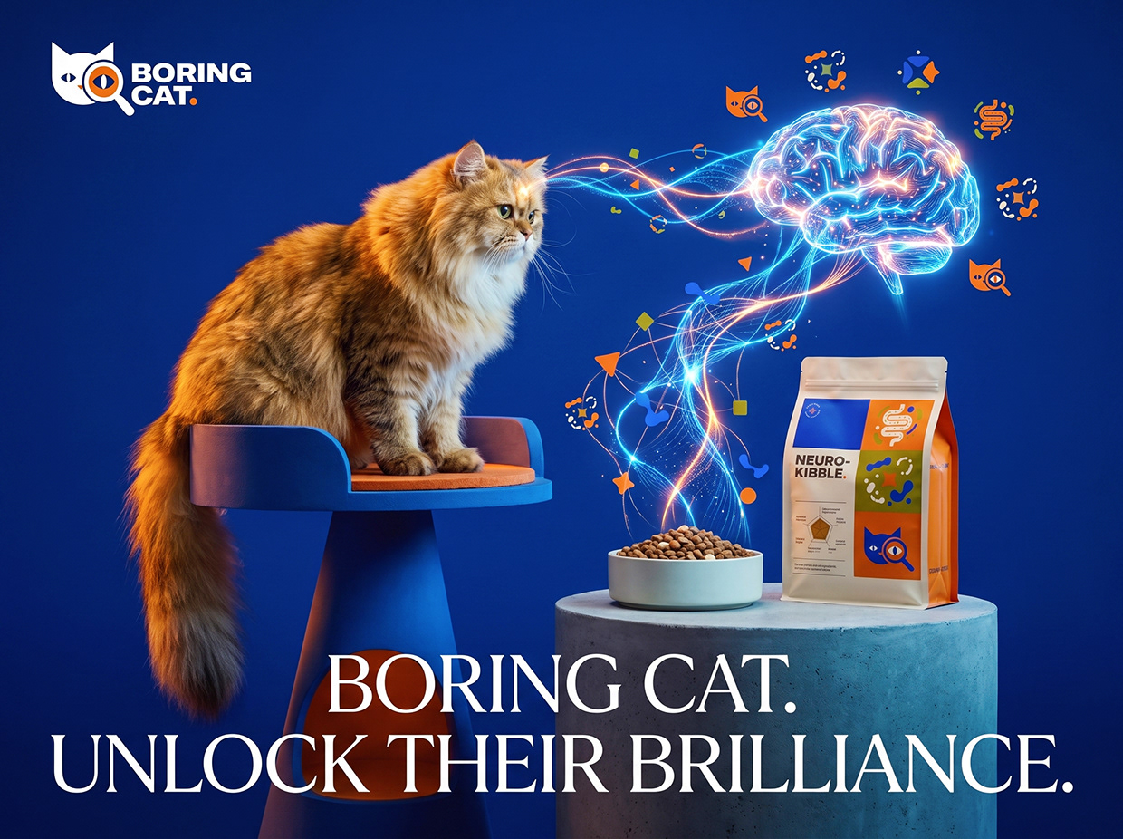 BORING CAT | Luxury Gut-Brain Axis Pet food Identity Image 17
