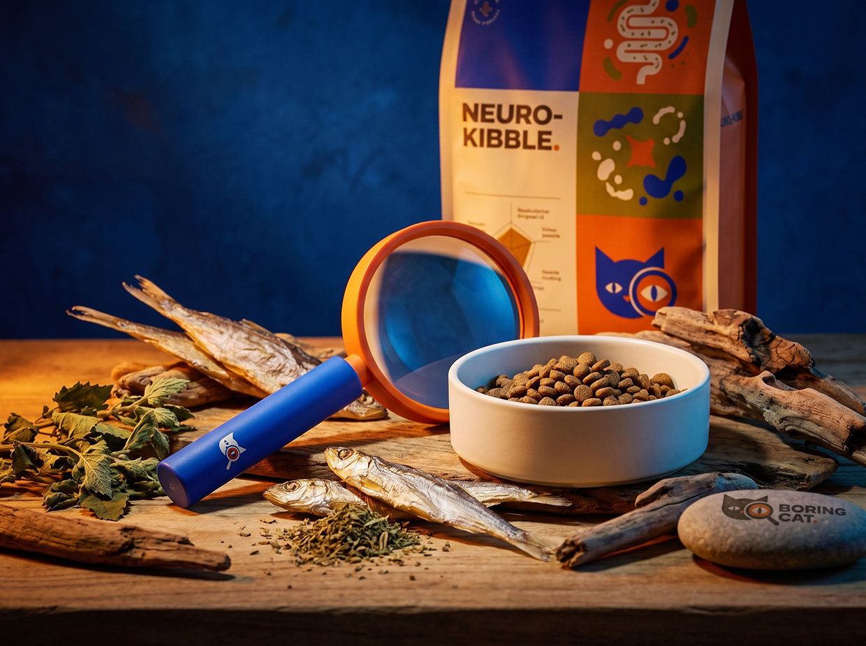 BORING CAT | Luxury Gut-Brain Axis Pet food Identity Image 22