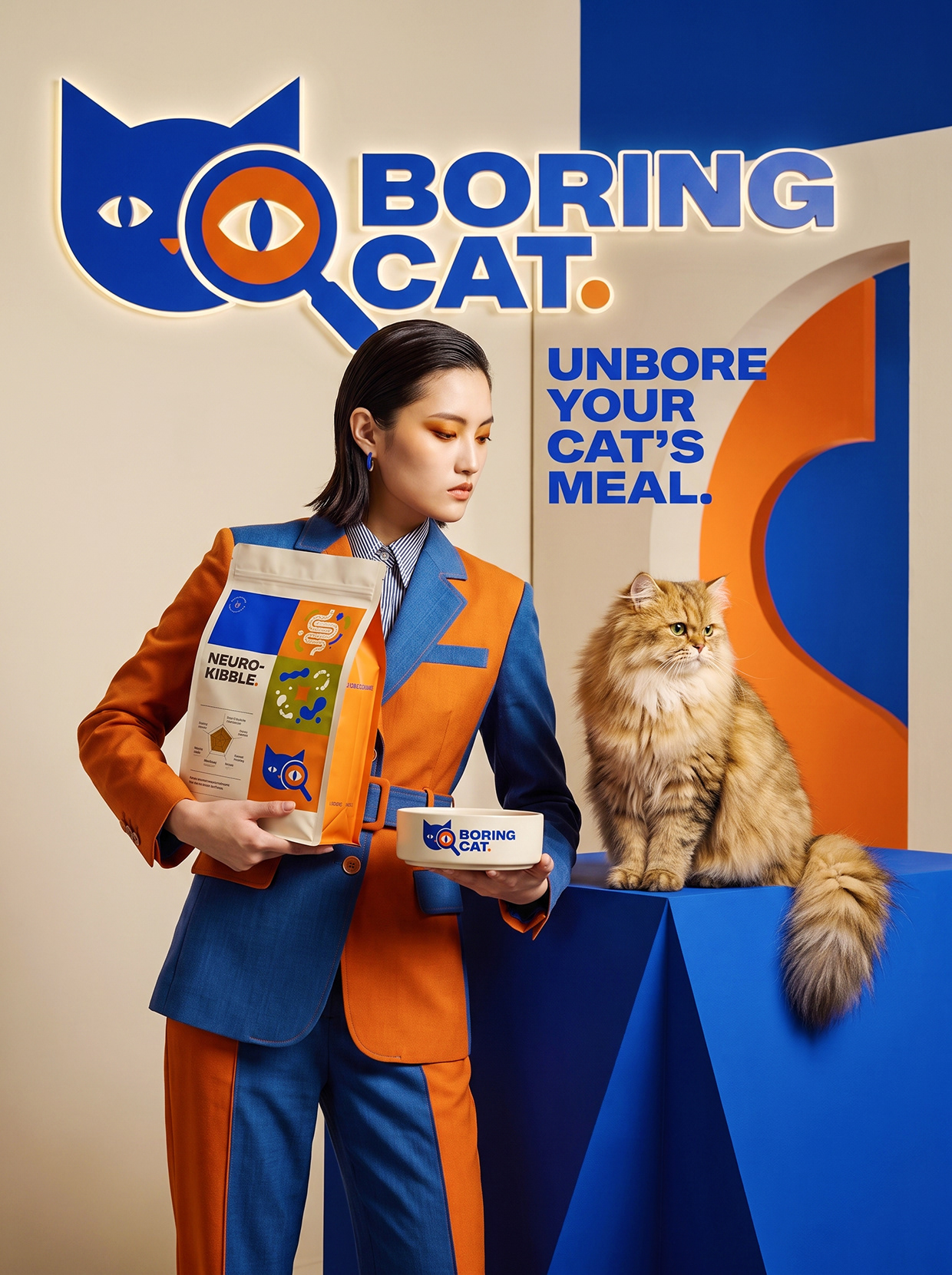 BORING CAT | Luxury Gut-Brain Axis Pet food Identity Image 26