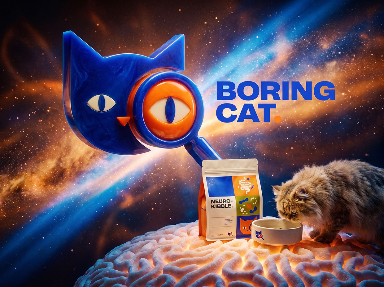 BORING CAT | Luxury Gut-Brain Axis Pet food Identity Image 28
