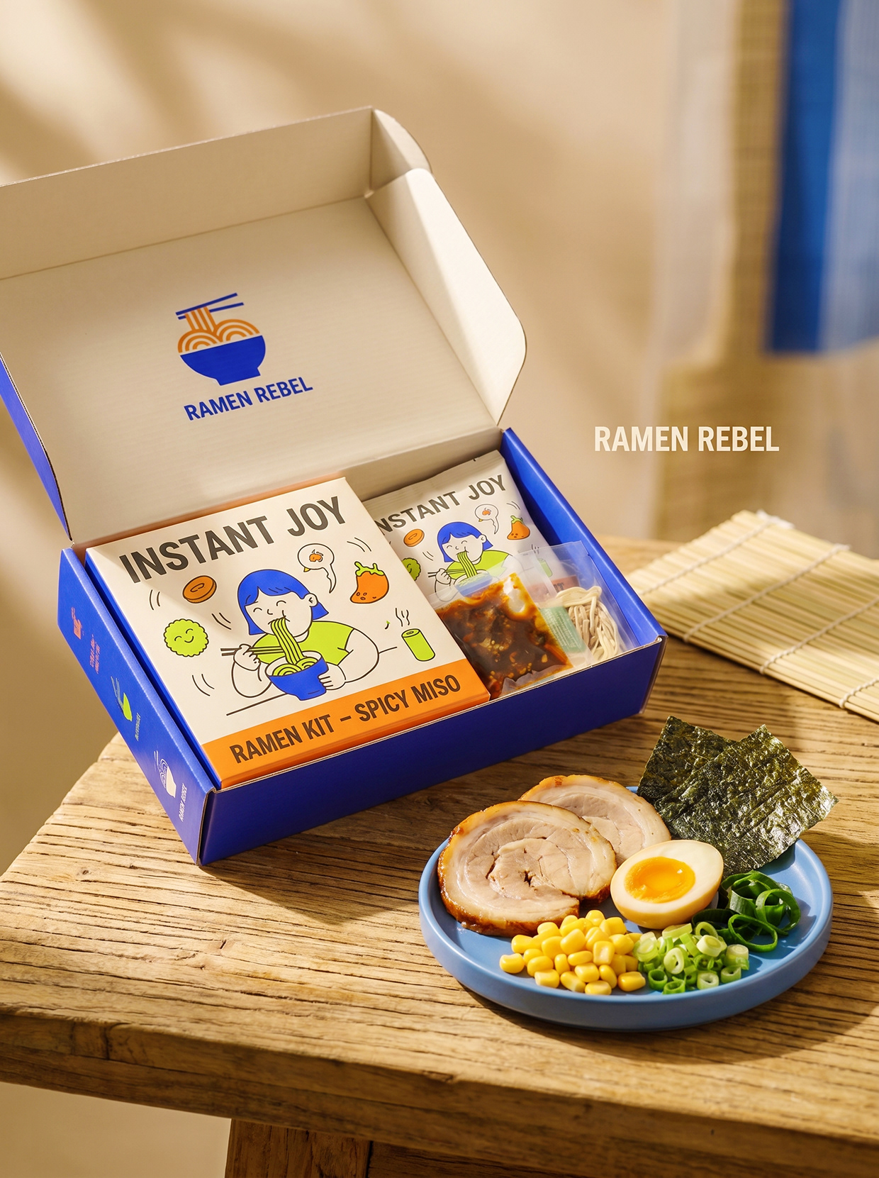 RAMEN REBEL | Dopamine Noodle Identity by Up-Brands™ Image 1