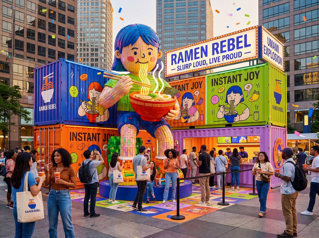 RAMEN REBEL | Dopamine Noodle Identity by Up-Brands™ Image 6