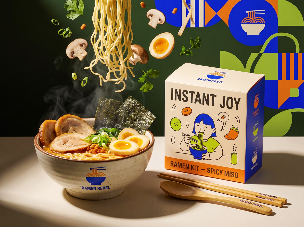 RAMEN REBEL | Dopamine Noodle Identity by Up-Brands™ Image 10