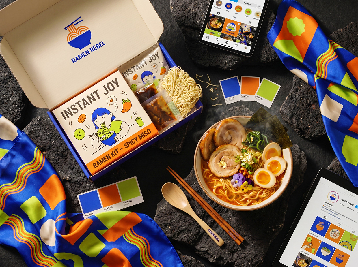 RAMEN REBEL | Dopamine Noodle Identity by Up-Brands™ Image 11