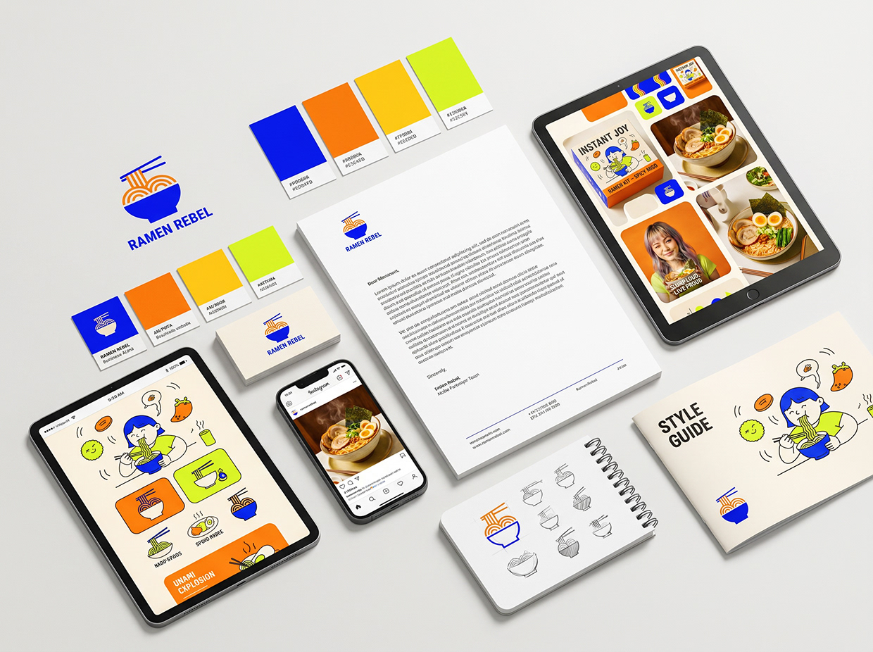 RAMEN REBEL | Dopamine Noodle Identity by Up-Brands™ Image 21