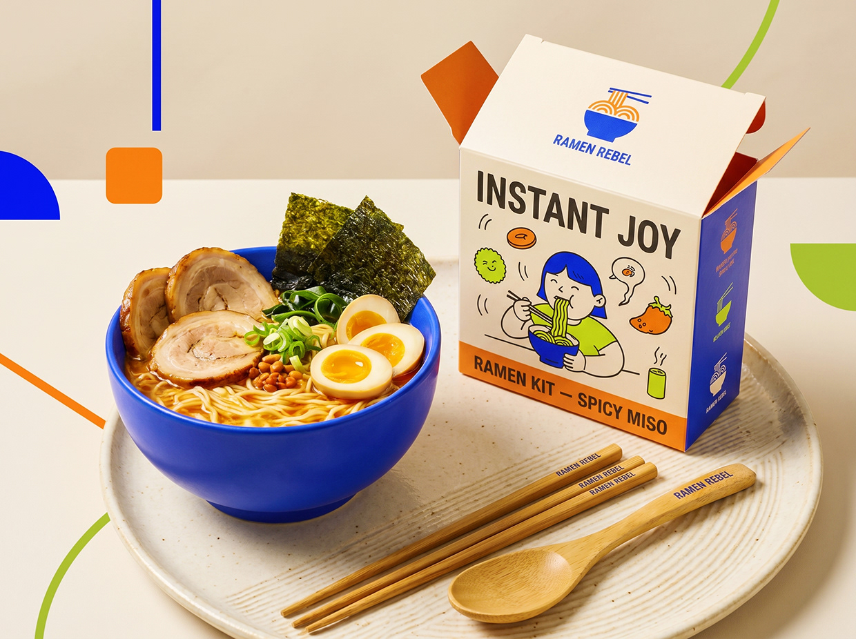 RAMEN REBEL | Dopamine Noodle Identity by Up-Brands™ Image 22