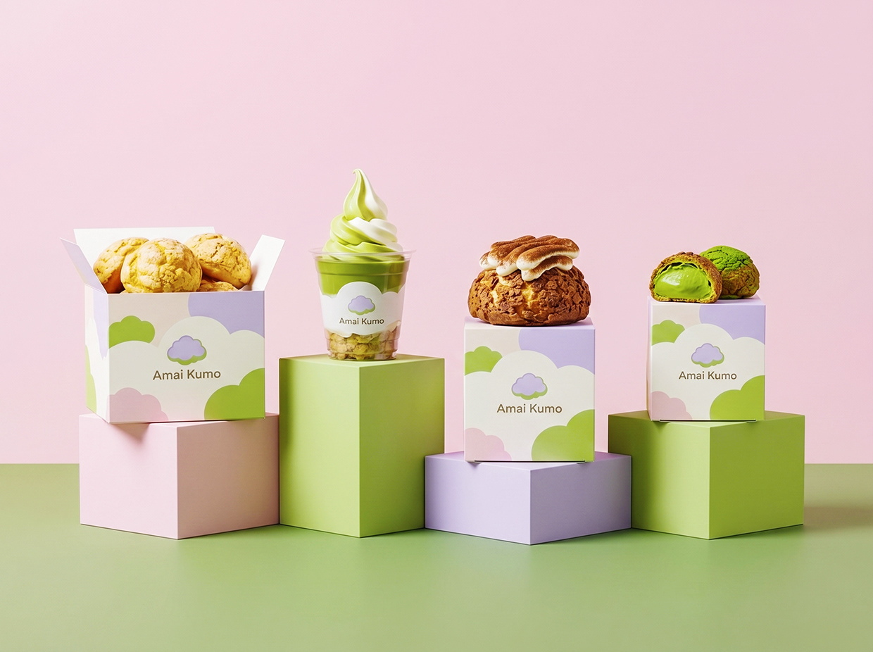 AMAI KUMO | Minimalist Japanese Pâtisserie Branding Image 0