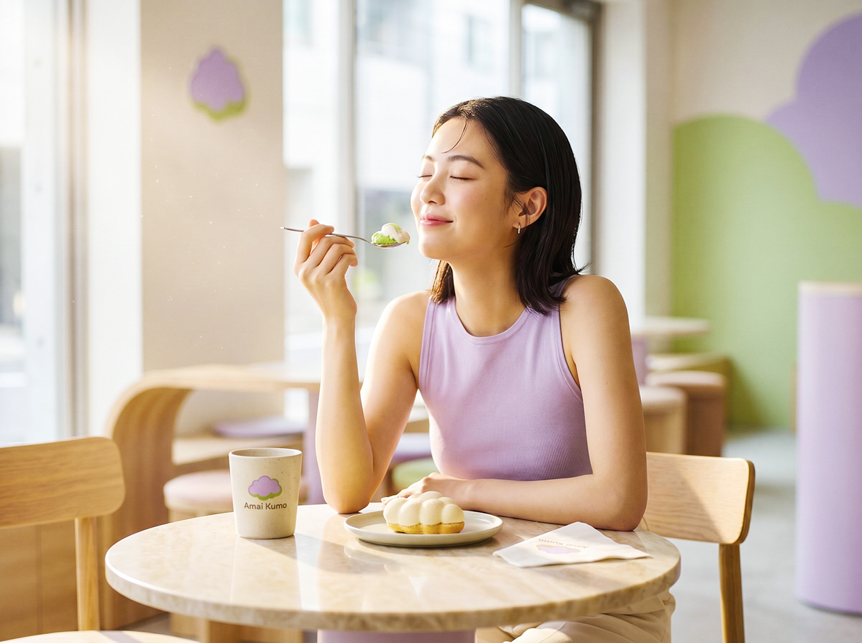 AMAI KUMO | Minimalist Japanese Pâtisserie Branding Image 8