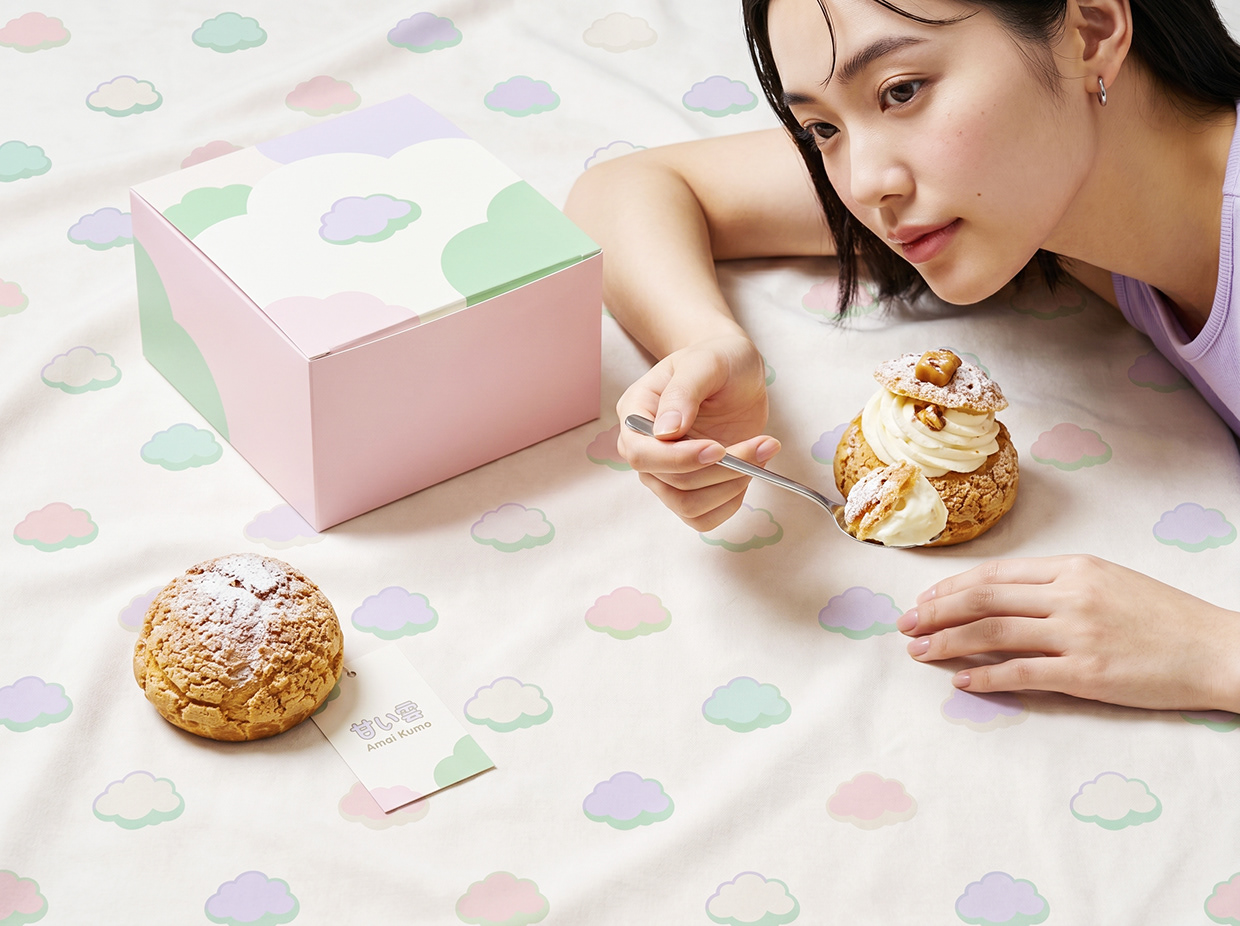 AMAI KUMO | Minimalist Japanese Pâtisserie Branding Image 23