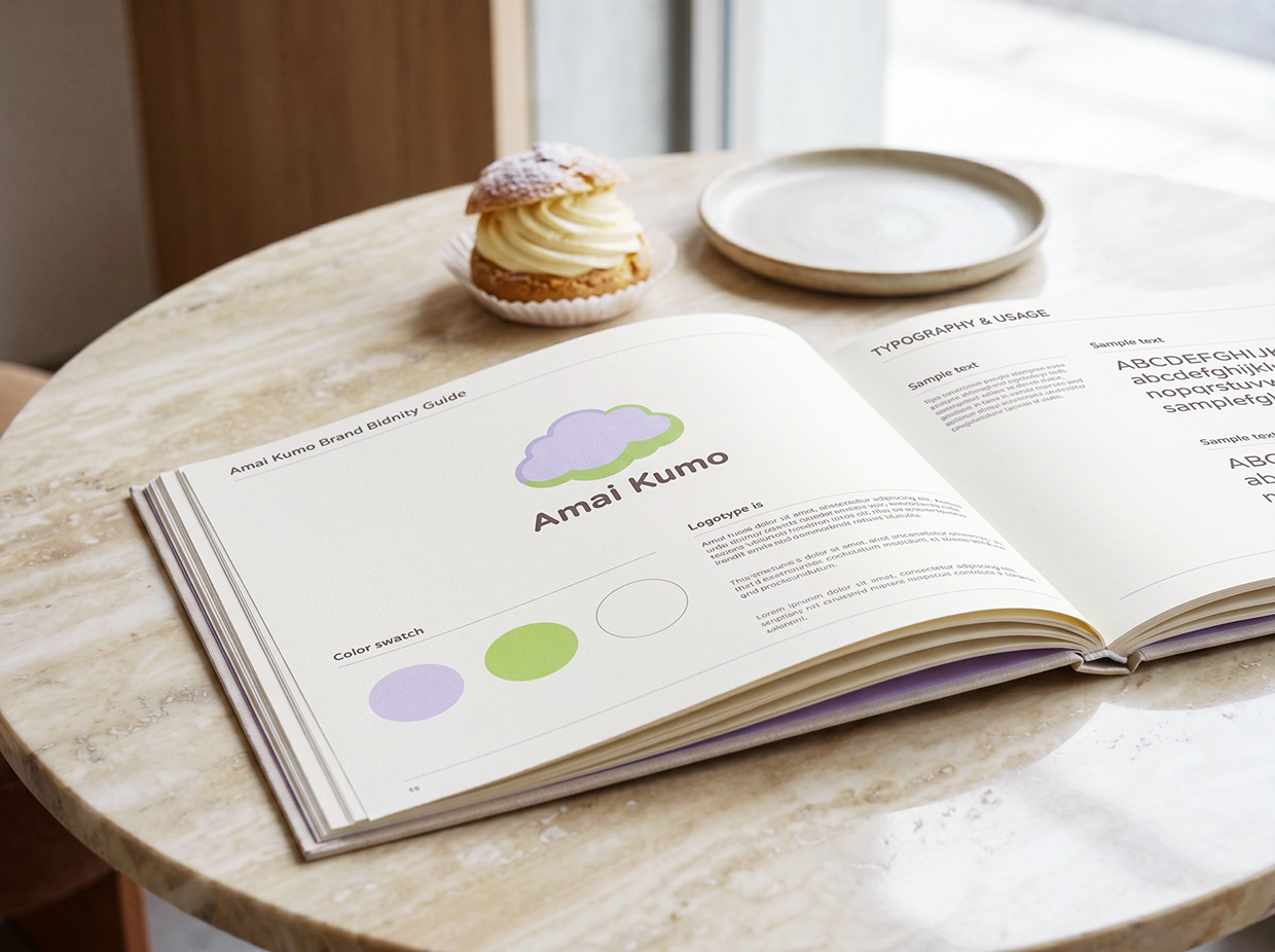 AMAI KUMO | Minimalist Japanese Pâtisserie Branding Image 26