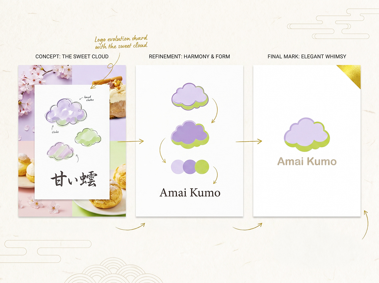 AMAI KUMO | Minimalist Japanese Pâtisserie Branding Image 28