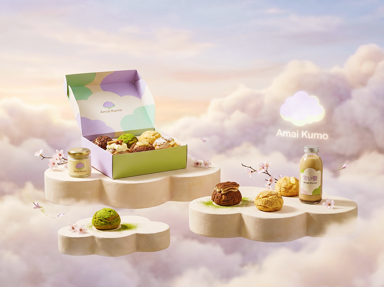 AMAI KUMO | Minimalist Japanese Pâtisserie Branding Image 38