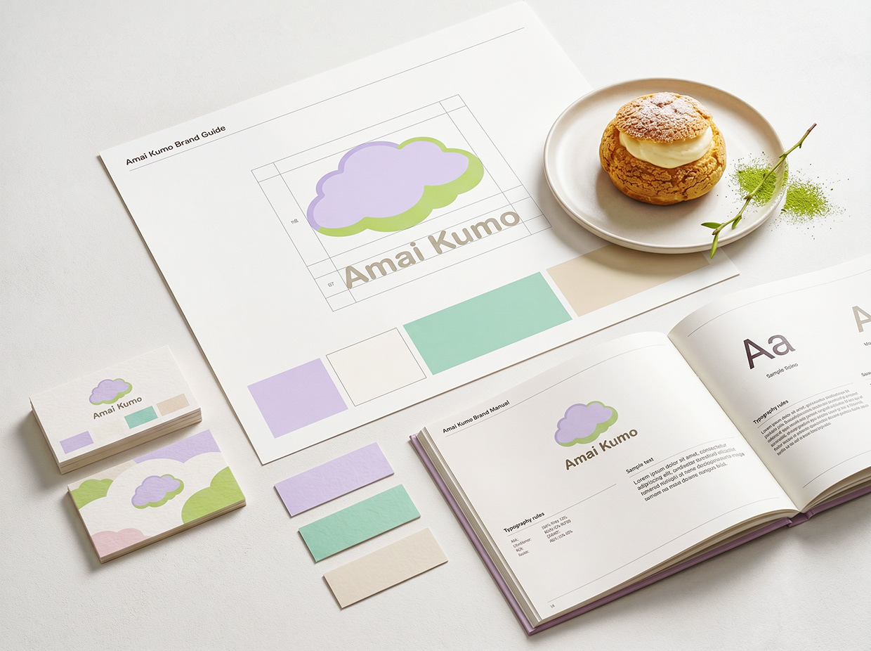 AMAI KUMO | Minimalist Japanese Pâtisserie Branding Image 62