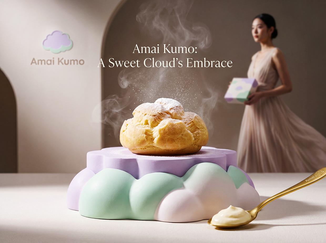 AMAI KUMO | Minimalist Japanese Pâtisserie Branding Image 73